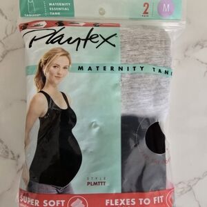 New & Unopened -Super Soft Playtex PLMTTT Maternity Tank Tops - 2-Pk in Medium